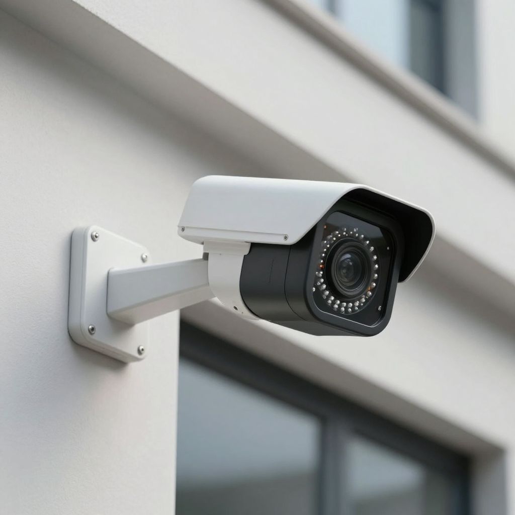 Professional editorial photo of Matter-compatible security cameras