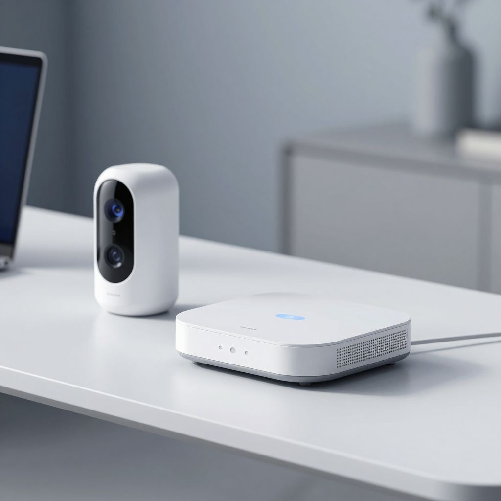 Smart home security system with Matter protocol compatibility