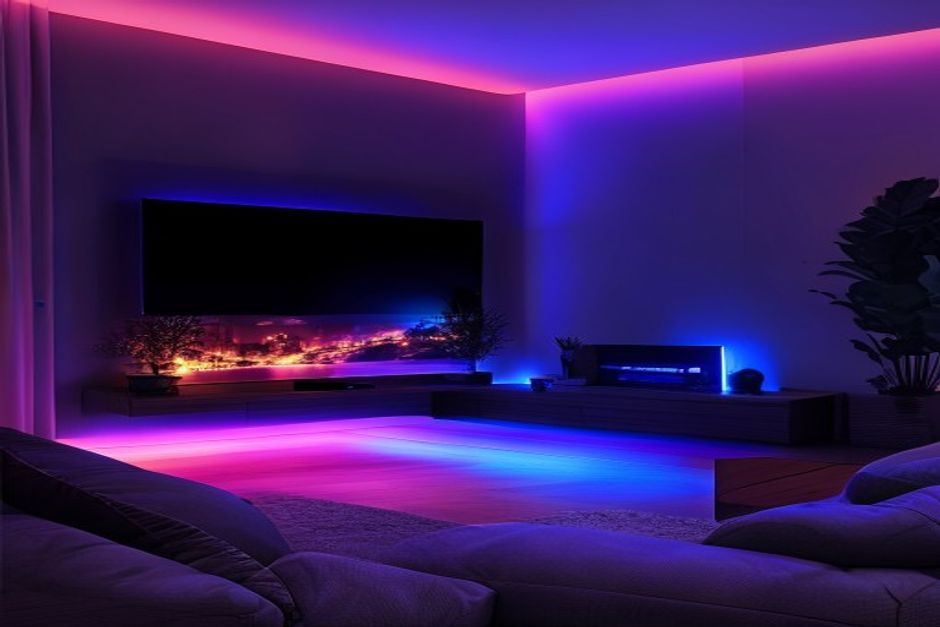 Eve Light Strip Matter smart LED light strip behind TV - best matter compatible light strip 2026